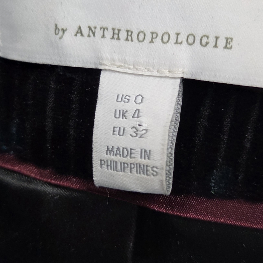 Anthropologie Ett:Twa Blooming Floral Velvet Blazer Jacket Size 0 - Picture 6 of 7